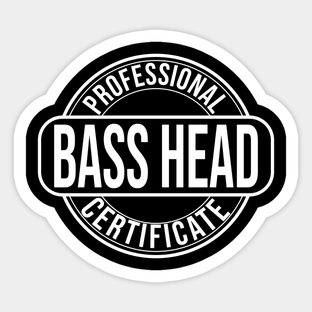 Professional Bass Head Certificate Sticker by Express YRSLF